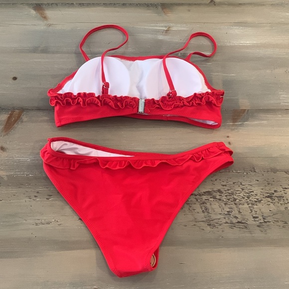 Cupshe Red Ruffle Bikini - Picture 3 of 3